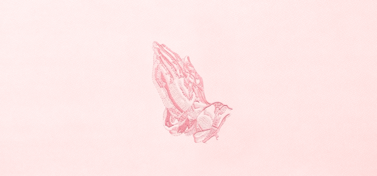 03 Praying Hands Pink Faux